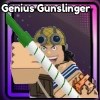 Genius Gunslinger unit in the Anime Auto Chess
