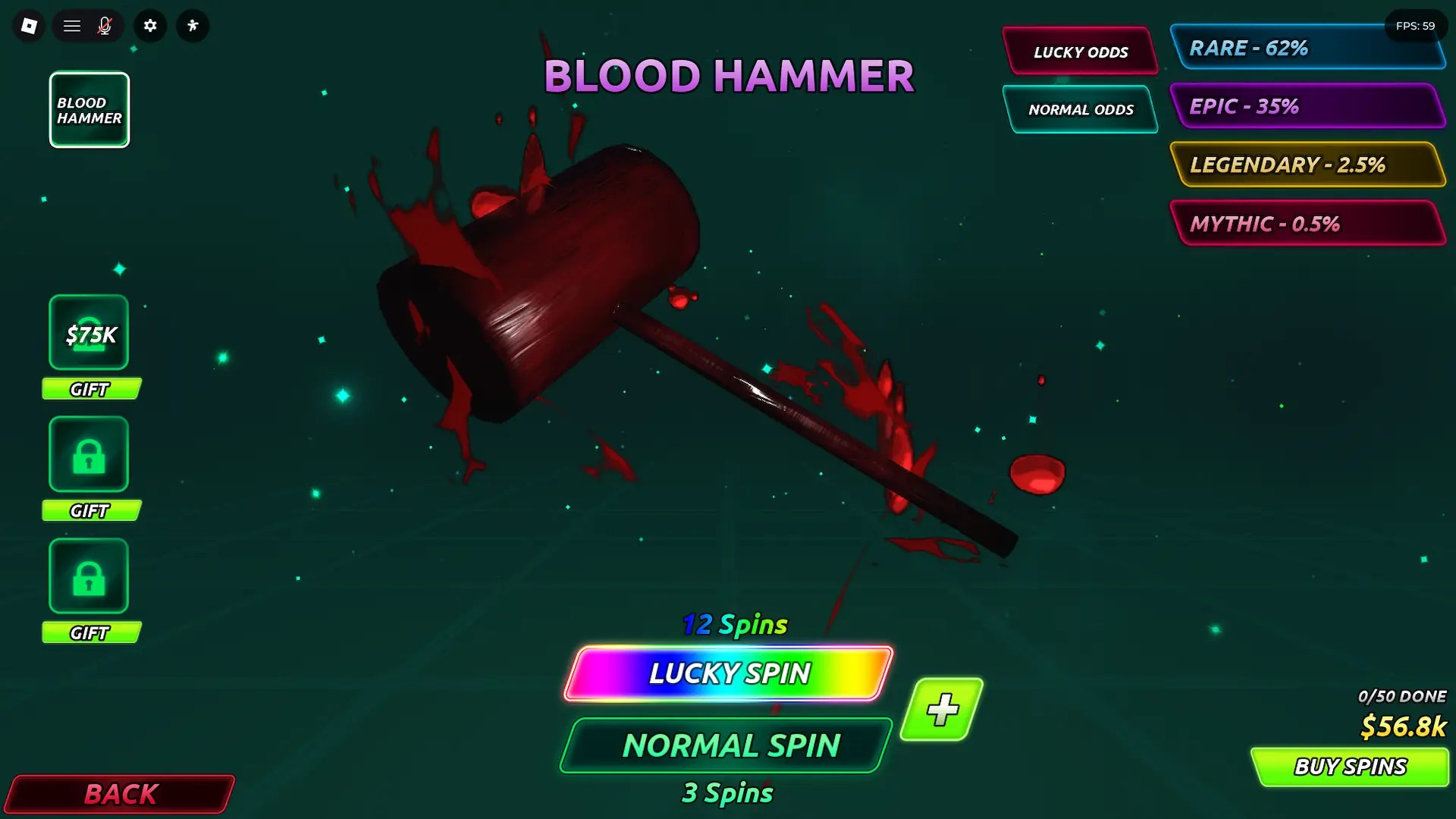 How to get gears and gear spins in the Anime Final Quest Roblox experience