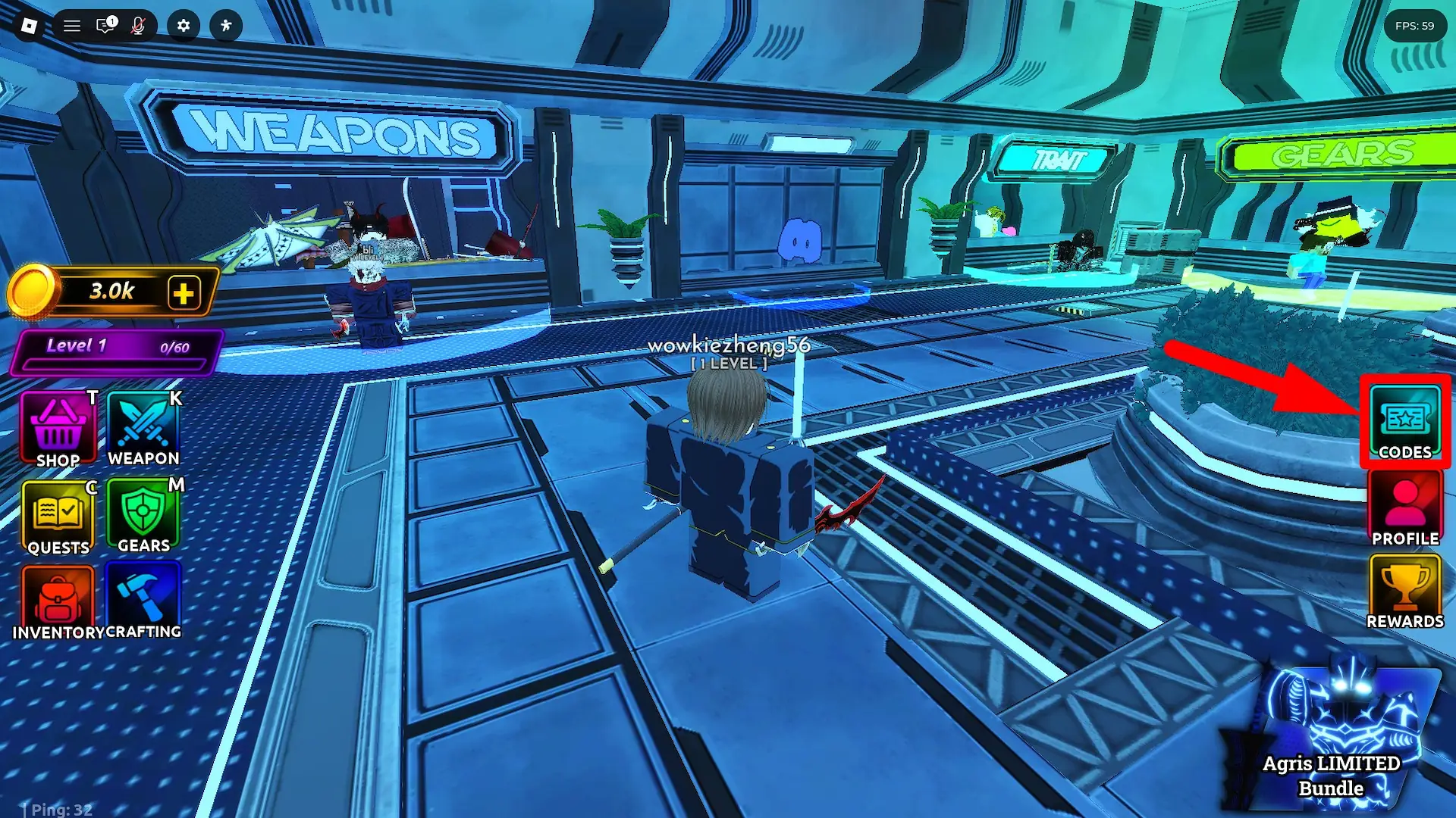 How to redeem codes in the Anime Final Quest Roblox experience