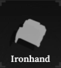 Ironhand weapon in The Forge Roblox experience