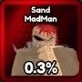 Sand Madman unit from the Anime Ascendants Roblox experience