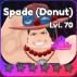 Spade (Donut) unit in the Universal Tower Defense Roblox experience