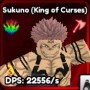 Sukuno unit from the Anime Ascendants Roblox experience