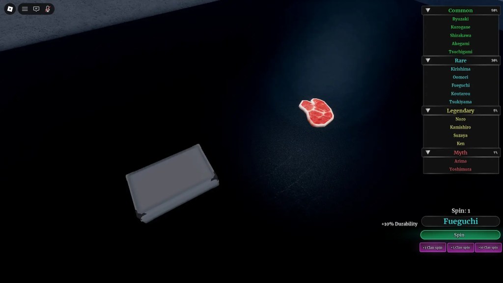 Kanom Tokyo clans reroll