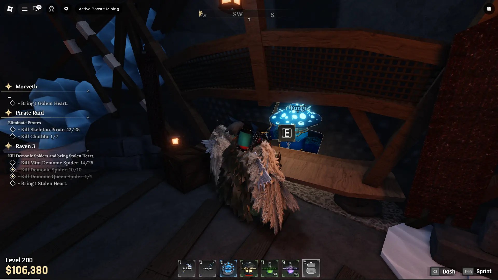 Merchant Location in the maze in The Forge Roblox experience