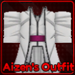 Aizen's Outfit accessory in Lineage Piece Roblox experience