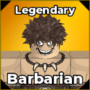 Barbarian unit from the Be The Final Boss Roblox experience