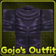 Gojo's Outfit accessory in Lineage Piece Roblox experience