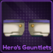 Hero's Gauntlets accessory in Lineage Piece Roblox experience