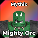 Mighty Orc unit from the Be The Final Boss Roblox experience