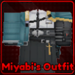 Miyabi's Outfit accessory in Lineage Piece Roblox experience