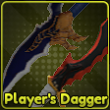 Player's Dagger weapon in the Lineage Piece Roblox experience