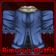 Rimuru's Outfit accessory in Lineage Piece Roblox experience