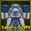 Saber's Outfit accessory in Lineage Piece Roblox experience