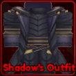 Shadow's Outfit accessory in Lineage Piece Roblox experience