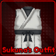 Sukuna's Outfit accessory in Lineage Piece Roblox experience