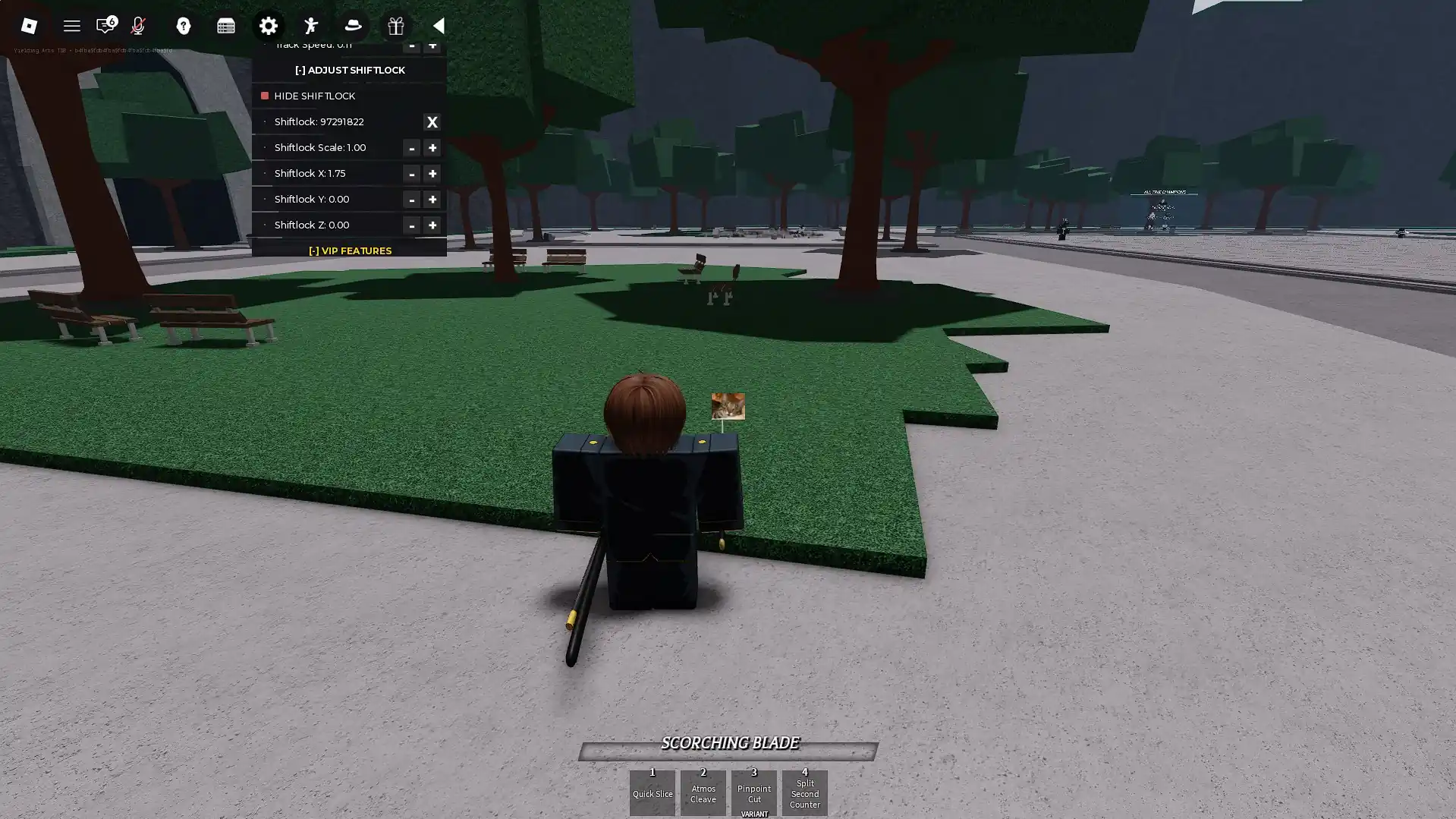 What do the Shift Lock ID codes do in The Strongest Battlegrounds