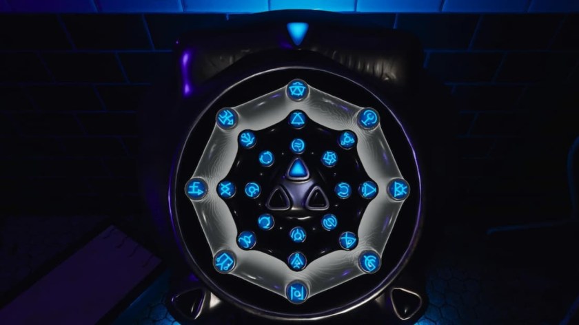 Completed Blue Prism puzzle in The Sinking City 2