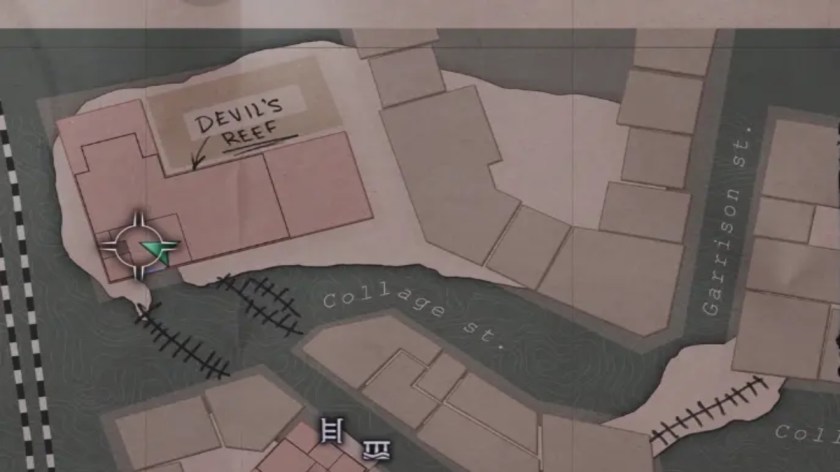 A map in The Sinking City 2