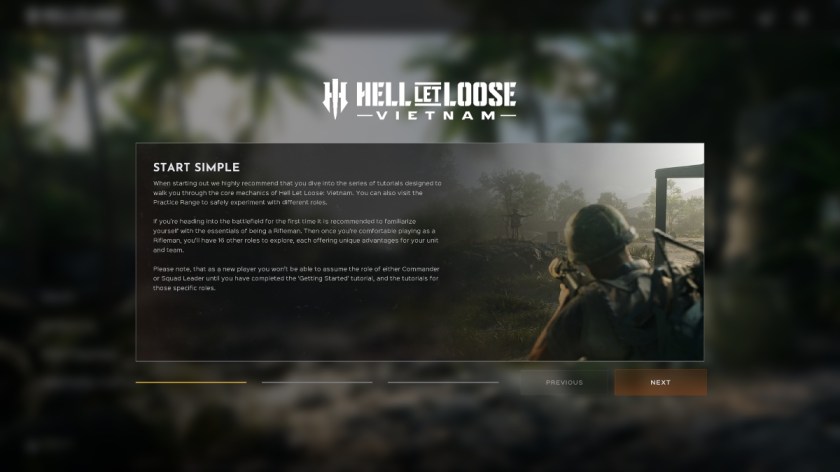 A message pop-up in Hell Let Loose: Vietnam