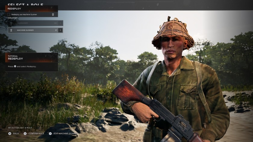 A role selection screen in Hell Let Loose: Vietnam