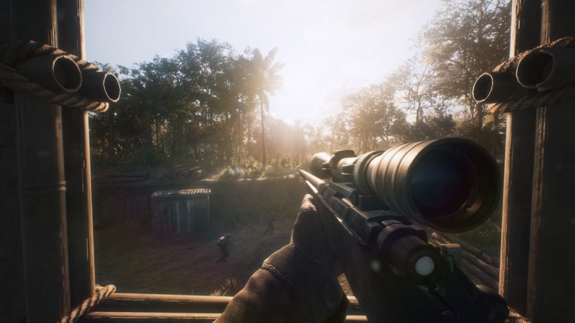 A sniper in Hell Let Loose: Vietnam