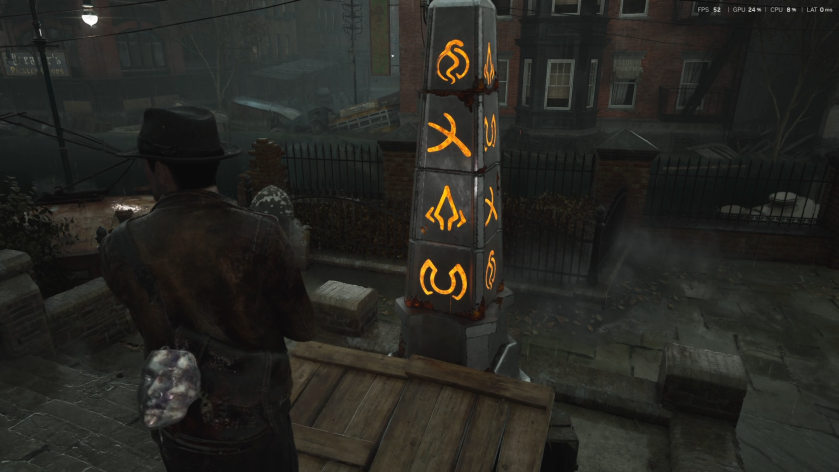 Completed Obelisk puzzle in The Sinking City 2