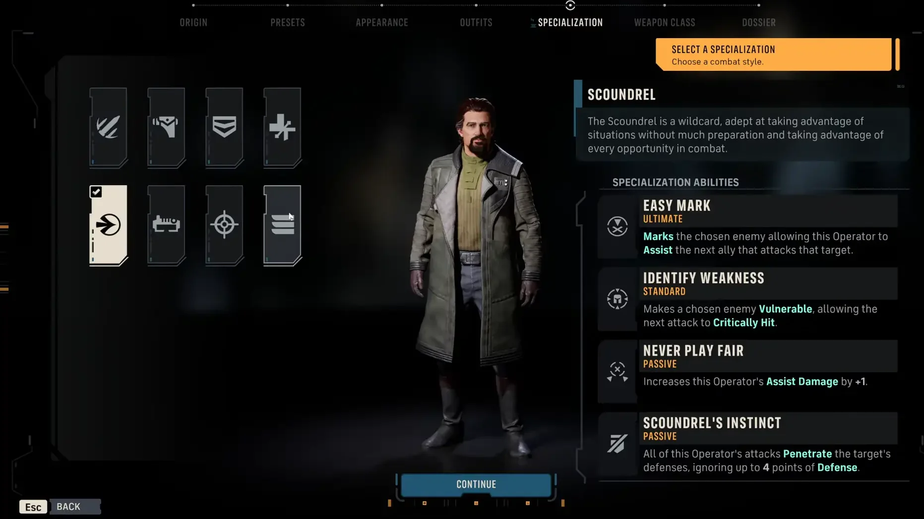 Best starting specialization for Hawks in Star Wars Zero Company