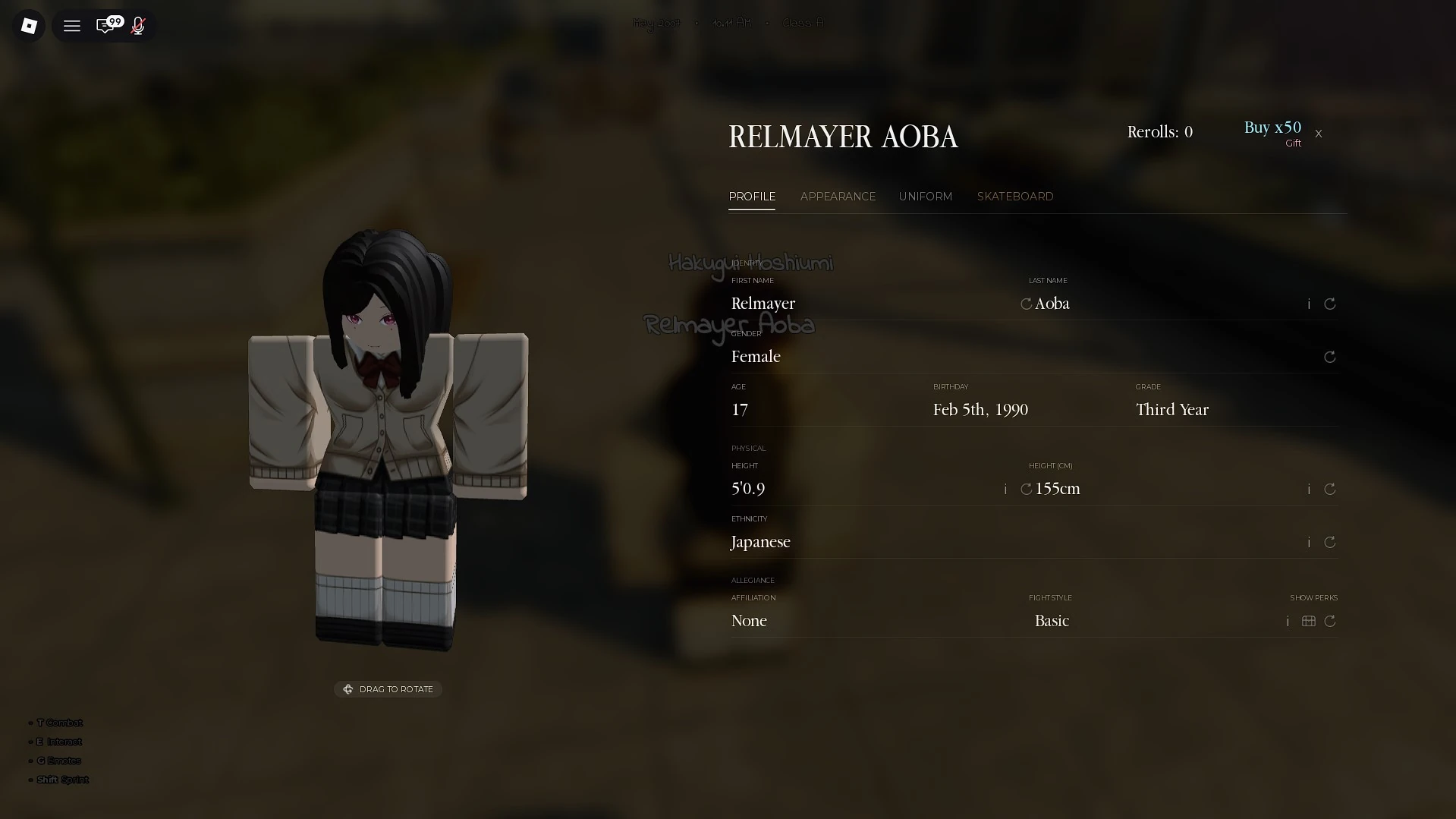 How to obtain rerolls in Gakuran