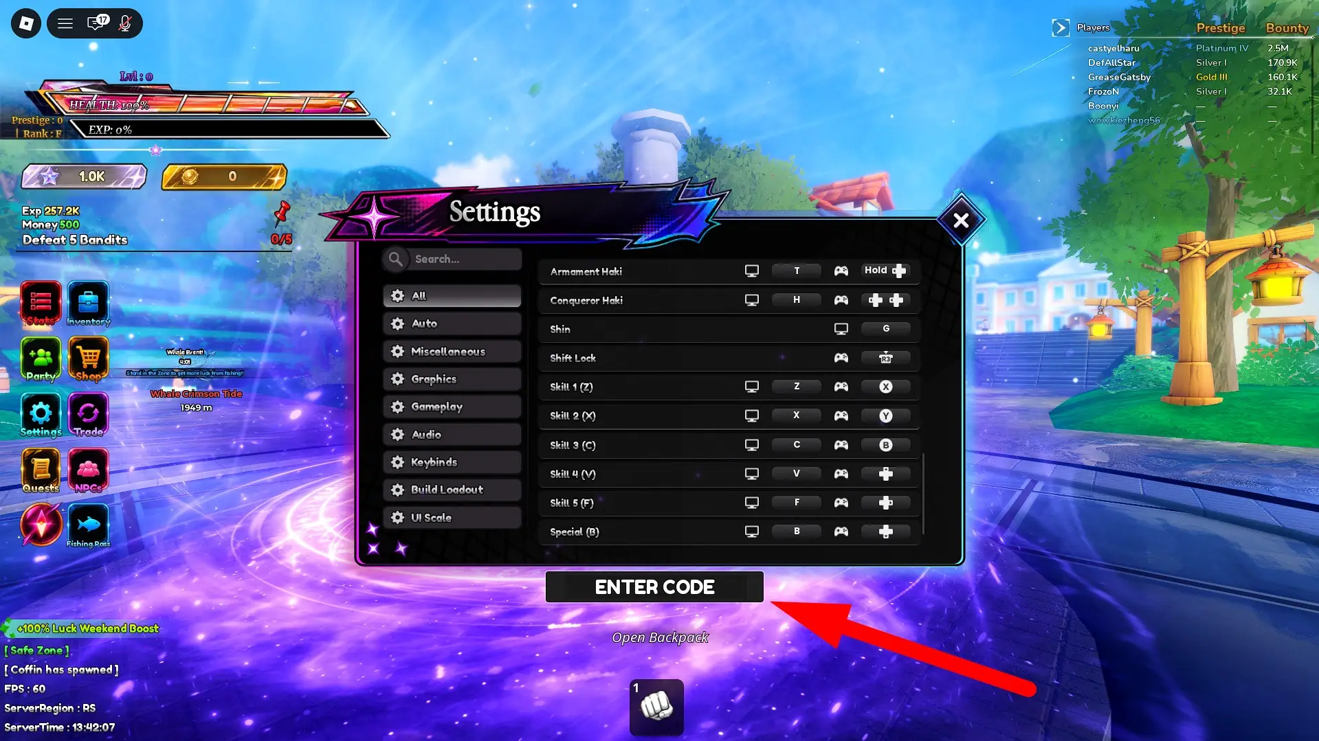 How to redeem Legacy Piece codes