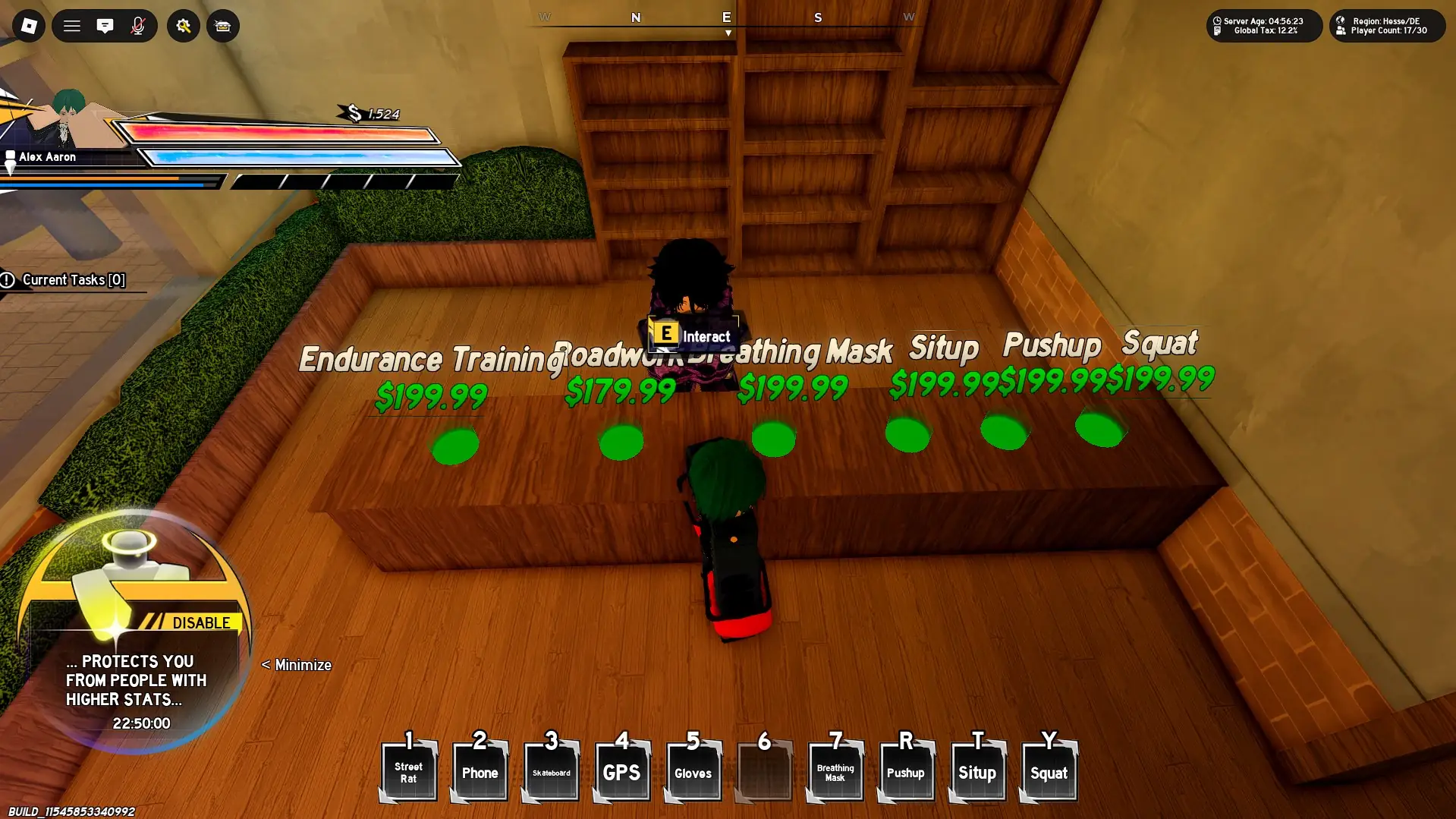 How to buy practice gear in the Ken Roblox experience