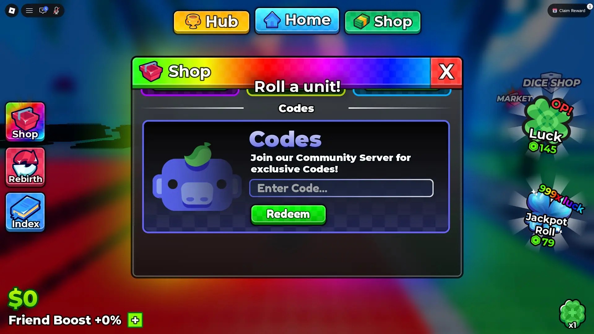 How to redeem Anime Dice codes