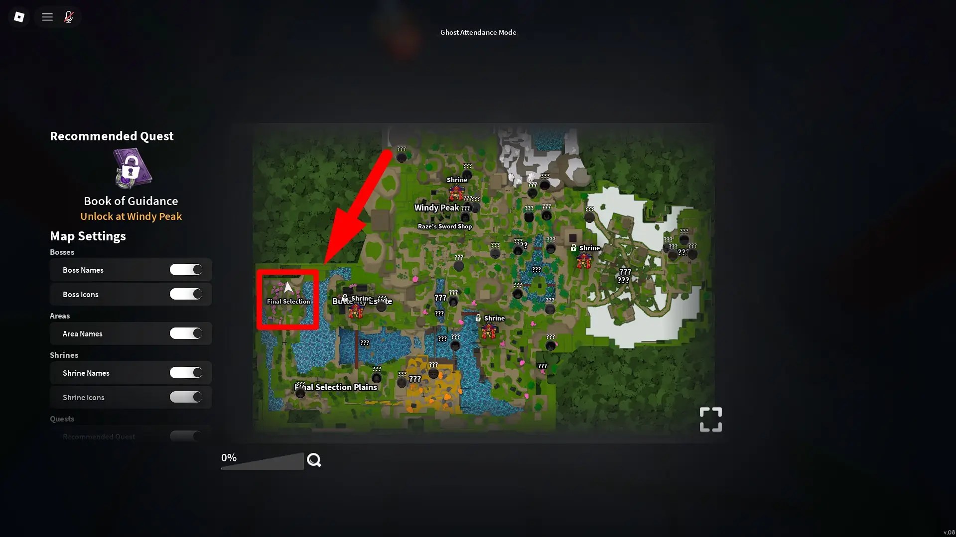 Slayers 2 Final Selection location
