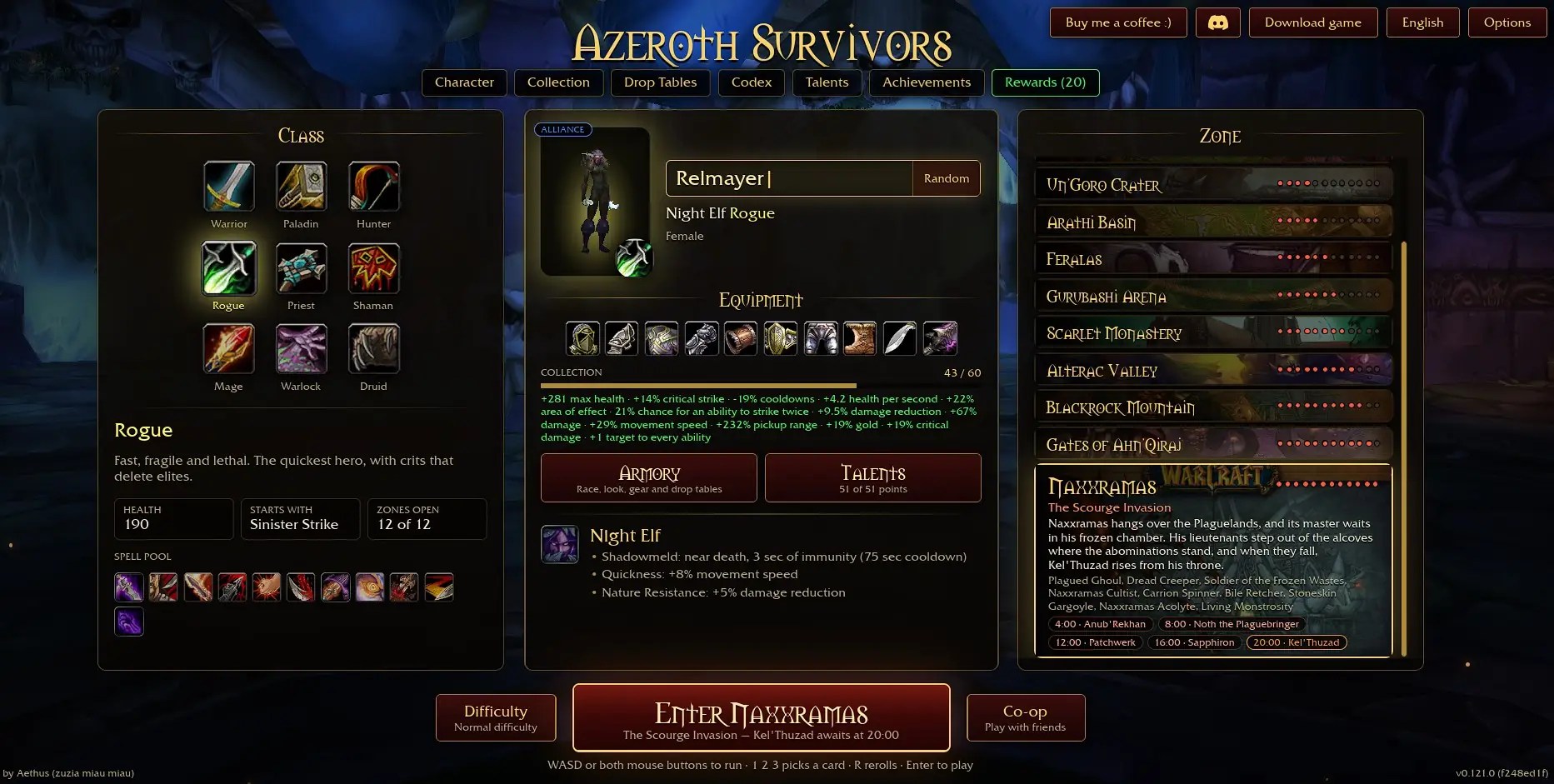 How to play Azeroth Survivors