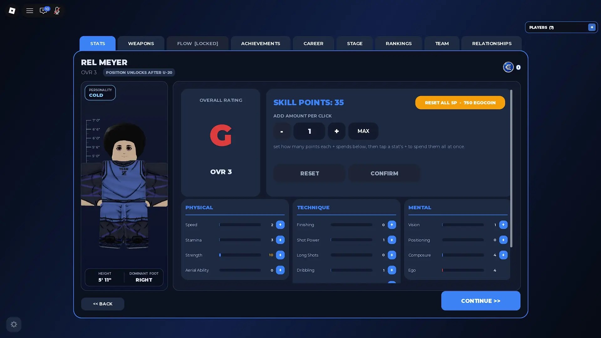 How to use skill points in Start Your Blue Lock Career