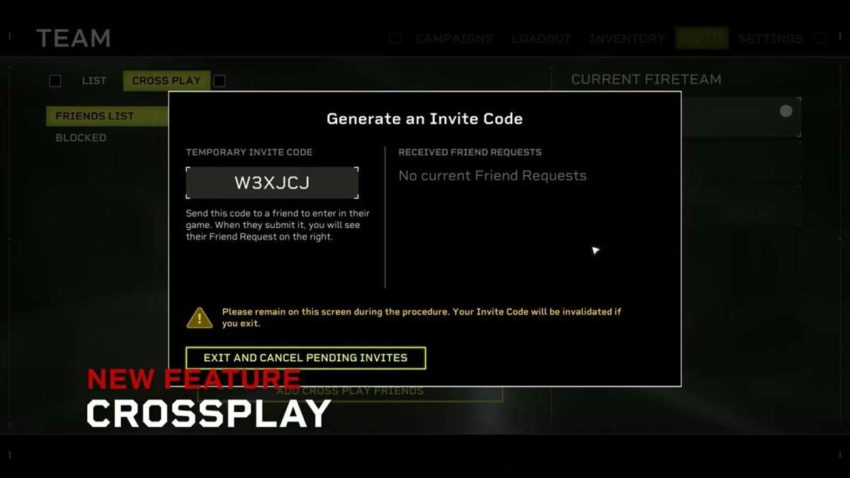 Crossplay example Aliens Fireteam Elite