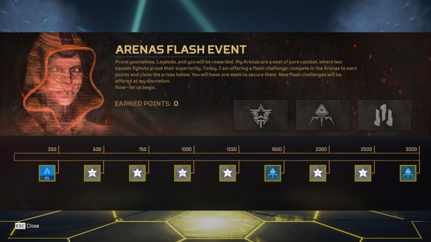 Arenas Flash Event 1 Prize Tracker S10
