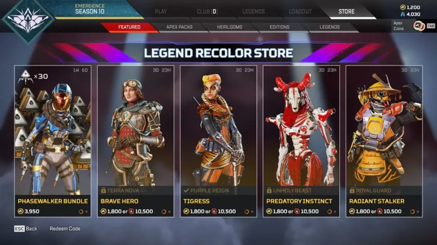 Legend Recolor Store