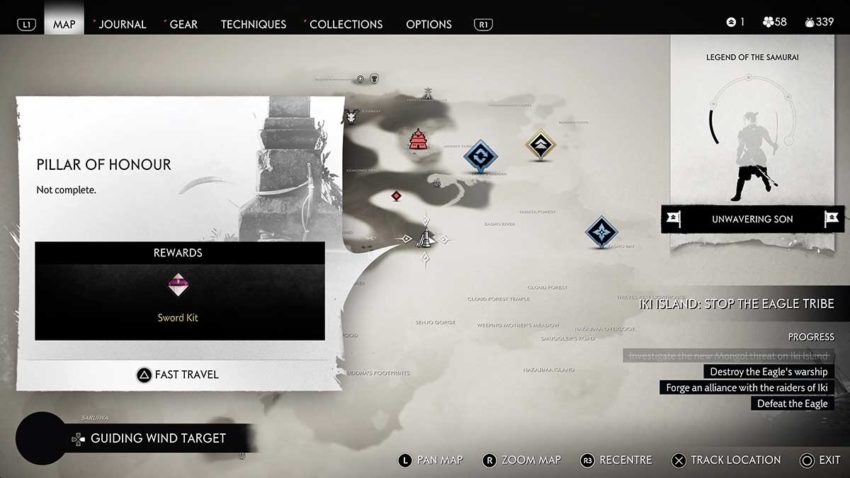 how-to-find-the-stonecutter-sword-kit-map-reference-ghost-of-tsushima-iki-island