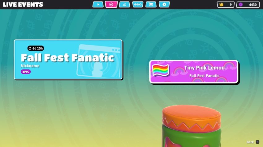 Fall Fest Fanatic nickname