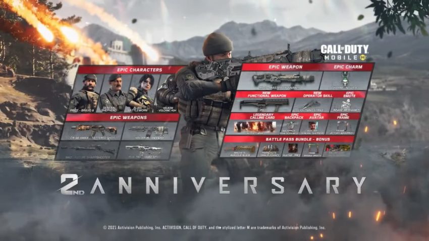 COD Mobile Season 8 all epic characters and epic weapons