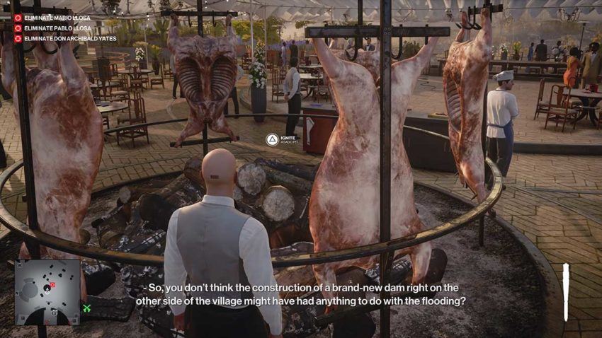 light-the-fire-pit-hitman-3-i-am-vegan