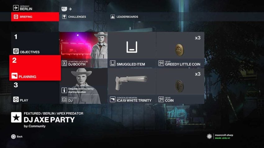 loadout-hitman-3-featured-contract-dj-axe-party-silent-assassin-guide