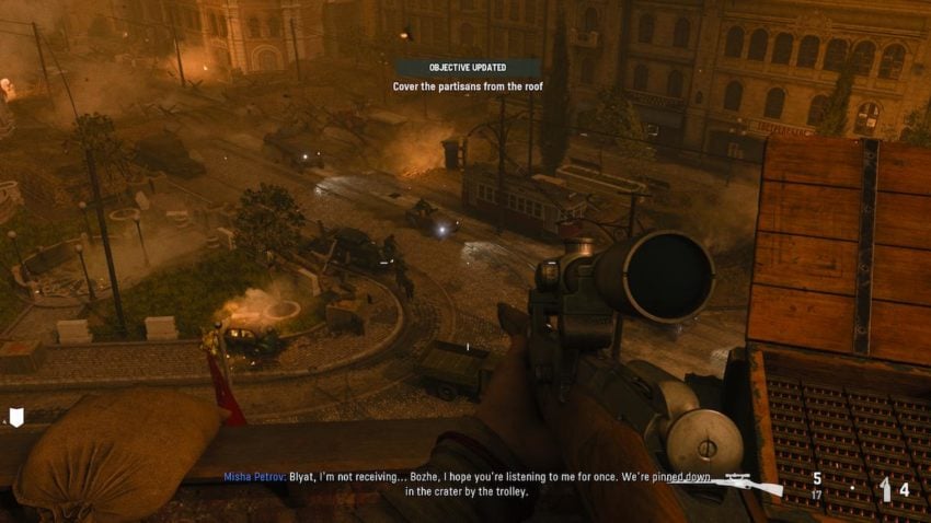 Screenshot of sniper gameplay from call of duty vanguard