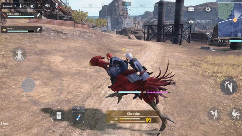 two-players-on-a-chocobo-final-fantasy-vii-the-first-soldier