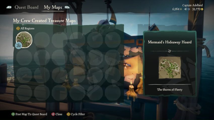 How to bury treasure and obtain Treasure Stash maps in Sea of Thieves