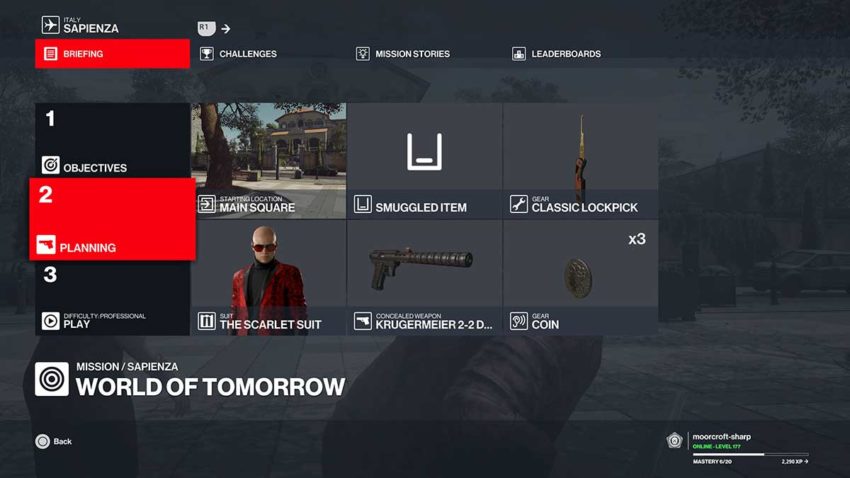 sapienza-silent-assassin-loadout-hitman-3