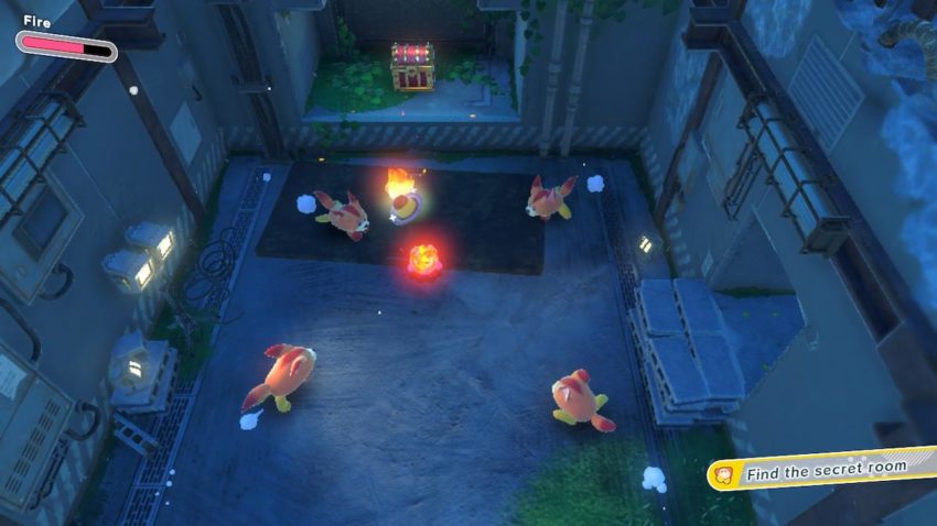 Kirby fights four foxes at once