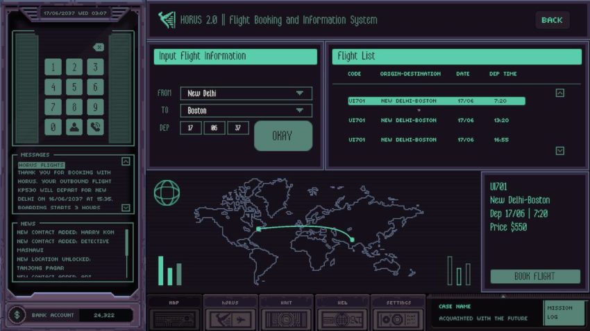 Flying from New Delhi to Boston in Chinatown Detective Agency