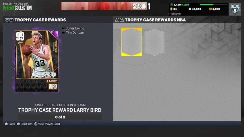 How to get Dark Matter Trophy Case Larry Bird in NBA 2K23 - Gamepur